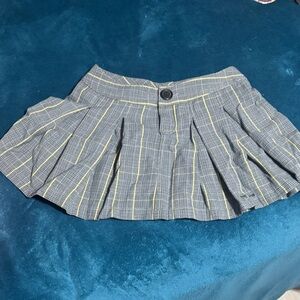 DKNY plaid mini skirt